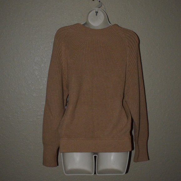 NWT $388 A Piece Apart Malu Rib Camel Crew Long Sleeve Sweater - Picture 6 of 8
